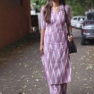 YAGNIK FASHION New Festival and Daily Wear Stylish Cotton Blend Kurta Set With one Side Pocket