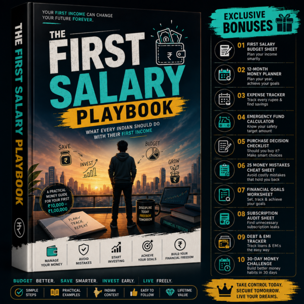 The First Salary Playbook: Ultimate Money Guide for Indian Youth (+ 10 FREE BONUSES!)