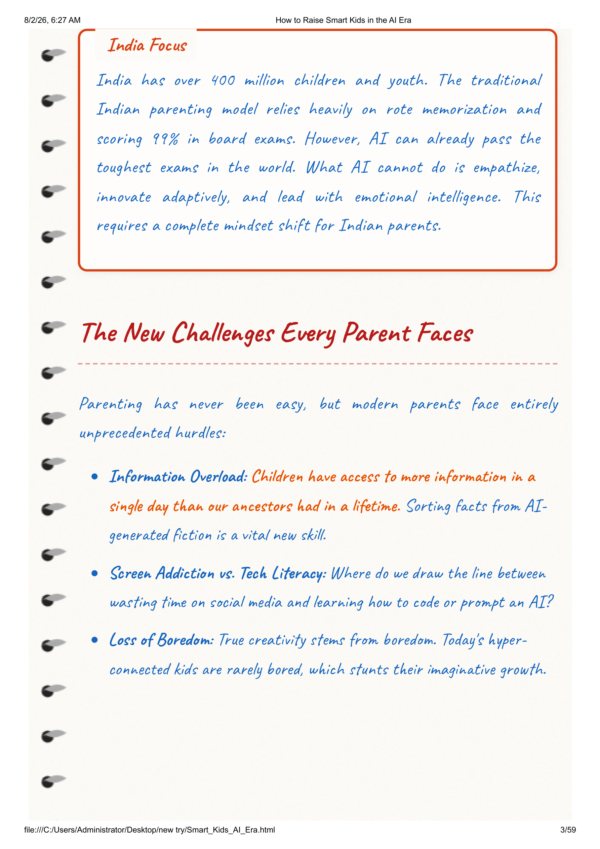 How To Raise Smart Kids In The AI Era (Indian Parenting Guide)