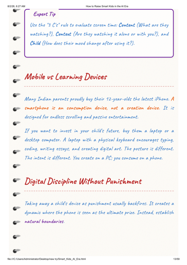 How To Raise Smart Kids In The AI Era (Indian Parenting Guide)